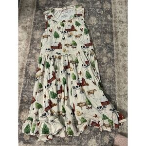 Girls Posh Peanut Nashville Racerback Dress Size 7/8 Bamboo